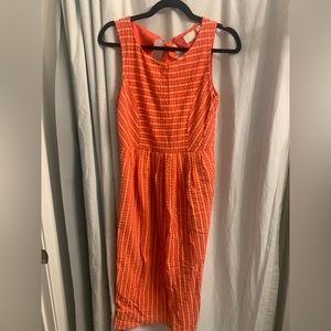 Anthropologie midi tank dress with open back
